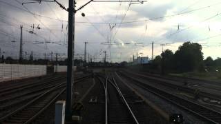 HD720cam  Führerstandsmitfahrt  Bahnhof Offenburg  kurzer Spezial ICE [upl. by Aniret]