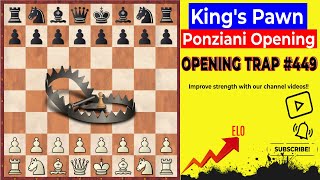 Chess Opening Traps449 Ponziani Opening dont fall for this trap [upl. by Palumbo]