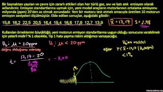 Küçük Örneklemde Hipotez Testi İstatistik ve Olasılık [upl. by Caritta]