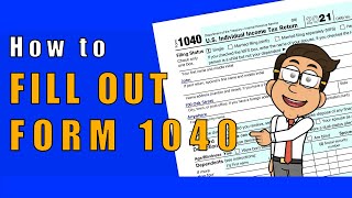 How to Fill Out Form 1040  Preparing your Taxes  Money Instructor [upl. by Notecnirp554]