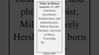 Today in History  September 13 1857 [upl. by Nahshunn]