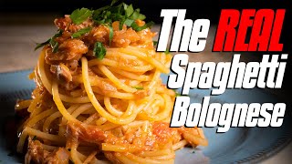 How to Make SPAGHETTI ALLA BOLOGNESE  The REAL Italian Recipe [upl. by Nnahgaem]