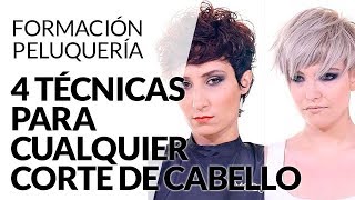 🔥4 TÉCNICAS PARA CUALQUIER CORTE DE CABELLO ▷ EXPLICADAS PASO A PASO [upl. by Jamie]