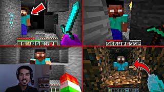 5 APARICIONES de HEROBRINE REALES en MINECRAFT PE  BEDROCK  XBOX 😱😱 [upl. by Atiniv]