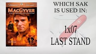 Macgyver  Qué navaja usa en Objetivo Final   Which sak is used in 007 [upl. by Eniluqaj568]