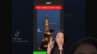 No the Eiffel Tower was not on fire CGI Paris EiffelTower factcheck tourism europe facts [upl. by Lew]