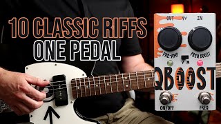 10 Riffs featuringStone Deaf FX QBoost Pedal Demo [upl. by Selohcin616]