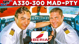 IBERIA Airbus A330300 Cockpit Madrid🇪🇸 to Panama City🇵🇦 [upl. by Tavia]