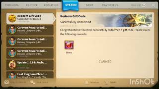 New Redeem code Rise of kingdoms  code give 1000 gems  16 September 2024 rok free gems code [upl. by Acirred]