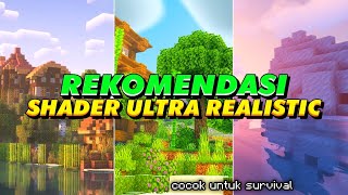 MANTAPZ  TOP 3 SHADERS MCPE 120 REALISTIC TERBAIK RINGAN  NewB Shaders rtx shaders minecraft [upl. by Ade]