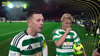 Celtics Callum McGregor reacts to 60 win over Aberdeen in Premier Sports Cup SemiFinal [upl. by Haelat826]