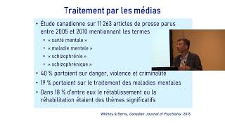 Demijournée  solutions pour contrer la stigmatisation en santé mentale  conférence Nicolas Franck [upl. by Steel]