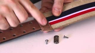 How to Adjust your guitar or bass strap by RightOn Straps  Strap Adjustment System  RAS [upl. by Hoffarth269]