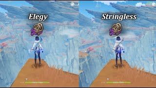 Elegy vs R5 Stringless  Yelan  Genshin Impact [upl. by Lizabeth]