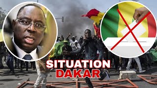 Situation Dakar Actuellement ak Élection yi Maky Sall Reportér  saccagé Tout les [upl. by Ferino936]