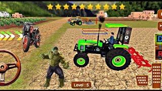 Heavy Farming Transporter Driving 3D  Cargo Tractor Trolley Offroad Simulator  Android GamePlay [upl. by Aynnat]