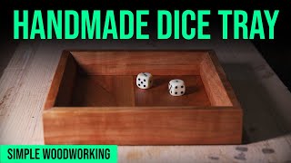 DIY Dice Tray Making a cherry wood Dice Tray [upl. by Leirrad93]