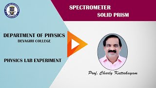 26 SPECTROMETERSOLID PRISMProf Charly Kattakayam [upl. by Holbrooke684]