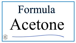 How to Write the Formula for Acetone C3H6O or CH32CO [upl. by Imar]