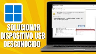 Cómo SOLUCIONAR DISPOSITIVO USB Desconocido Error De Solicitud De Descriptor De Dispositivo [upl. by Flanigan802]