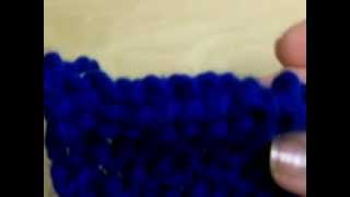 How to Knit  How to finish your knitted piece binding off knitting tutorial [upl. by Nosak]