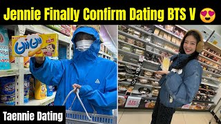 Jennie Confirm Dating BTS V 😍  Taennie Real Dating [upl. by Betthezel61]