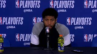 Paul George Press Conference  Game 5  Jazz at Thunder [upl. by Netsew]