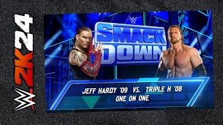 WWE2k24 Triple H Vs Jeff Hardy [upl. by Isaacson]