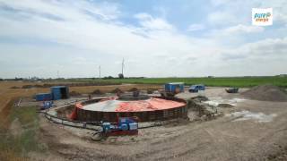 Timelapse De bouw van een windmolen korte versie [upl. by Harriman]