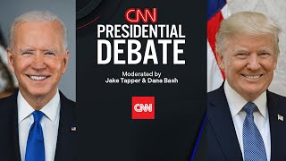 CNN Presidential Debate President Joe Biden and former President Donald Trump [upl. by Nauht]