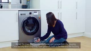 How To Clean Your Washing Machine Filter  Samsung UK [upl. by Stormy]