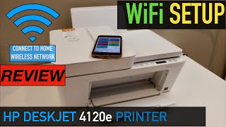 HP DeskJet 4120e WiFi Setup Review [upl. by Ahsinot64]