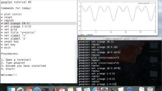 Gnuplot tutorial 01 [upl. by Eirased]