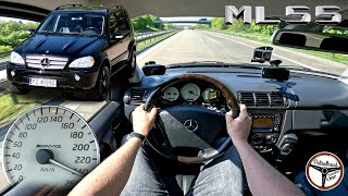 2002 Mercedes ML55 AMG 347 KM  Vmax 0100 100200 kmh Prezentacja i próba autostradowa  4K [upl. by Atilamrac]