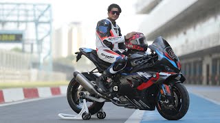 India’s First BMW M1000RR on Motogp Track  BUDH INTERNATIONAL CIRCUIT  Track Day bmw m1000rr [upl. by Gilles]