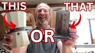 Grosche Milano Espresso Maker versus Aeropress Original Coffee Press [upl. by Iram]