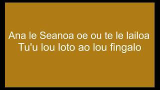 A na le seanoa  Original song Lyrics Punialavaa Best Samoan slow jam 2018 [upl. by Finah240]