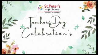 Teachers day Celebrations [upl. by Dnalerb]