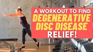 The EXERCISES you need to get STRONG with DEGENERATIVE DISC DISEASE  DISC PAIN RELIEF [upl. by Airasor]