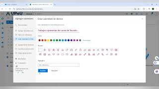 Aprende a crear un calendario personalizado desde OneDrive en Microsoft Calendario [upl. by Ordep760]