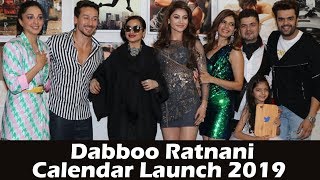 Sunny Leone Tiger Shroff RekhaVidya Balan Hina Khan At Dabboo Ratnani 2019 Calendar Launch [upl. by Brew713]