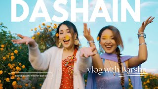 Trishala Vlogs Get ready with us barshakarmacharya TrishalaSings  Dashain vlog day 1 [upl. by Haran]