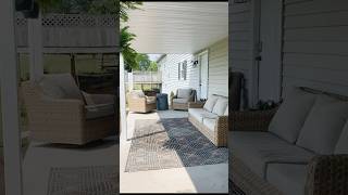 Back Porch Makeover home outdoorfurniture makeover beforeandafter backporch diy breezeway [upl. by Steffane875]