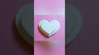 Thermocol Heart Shape  Heart Shape Making Idea  Thermocol Craft thermocol heart shorts video [upl. by Cornish448]