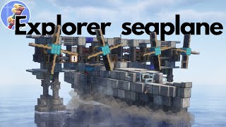 Working Seaplane Base in Minecraft [upl. by Petrina715]