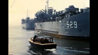 LST529 USS Cayuga County in San Diego Circa 1952 Returning from the Korean War  Tank Landing Ship [upl. by Airel]