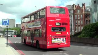 HD Arriva VLA75 LJ54 BEO leaves Waterloo Bus Station on Route 176 [upl. by Adnovaj]