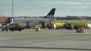 Emergency at Copenhagen Airport Terminal 2 CPHEKCH  Rosenbaur Panthers  SAS A320 1080p HD [upl. by Trilbi655]