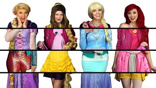 DISNEY PRINCESS CLOTHES SWITCH UP CHALLENGE WITH FROZEN ELSA BELLE ARIEL amp RAPUNZEL Totally TV [upl. by Souza452]