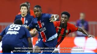 Résultat Nice 11 PSG  Léquipe à lextérieur perd la première place de la Ligue 1 [upl. by Yeslrahc]